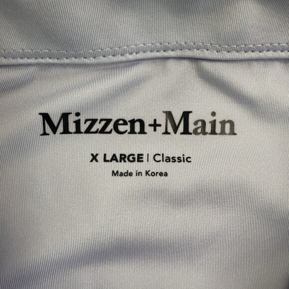 Mizzen+Main Performance Polo Men’s XL Light Blue Classic Fit Stretch Golf Shirt - Picture 5 of 9